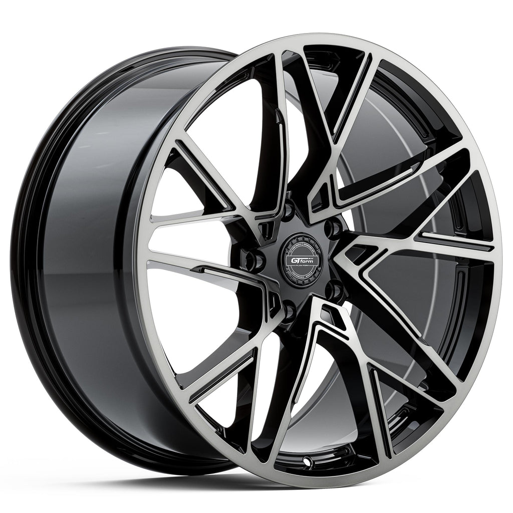 GT FORM INTERFLOW GLOSS BLACK TINTED 20X10 5X108 WHEEL