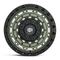 BLACK ROCK MILITARY ARMY GREEN WITH BLACK RING 20X9 5X127 WHEEL