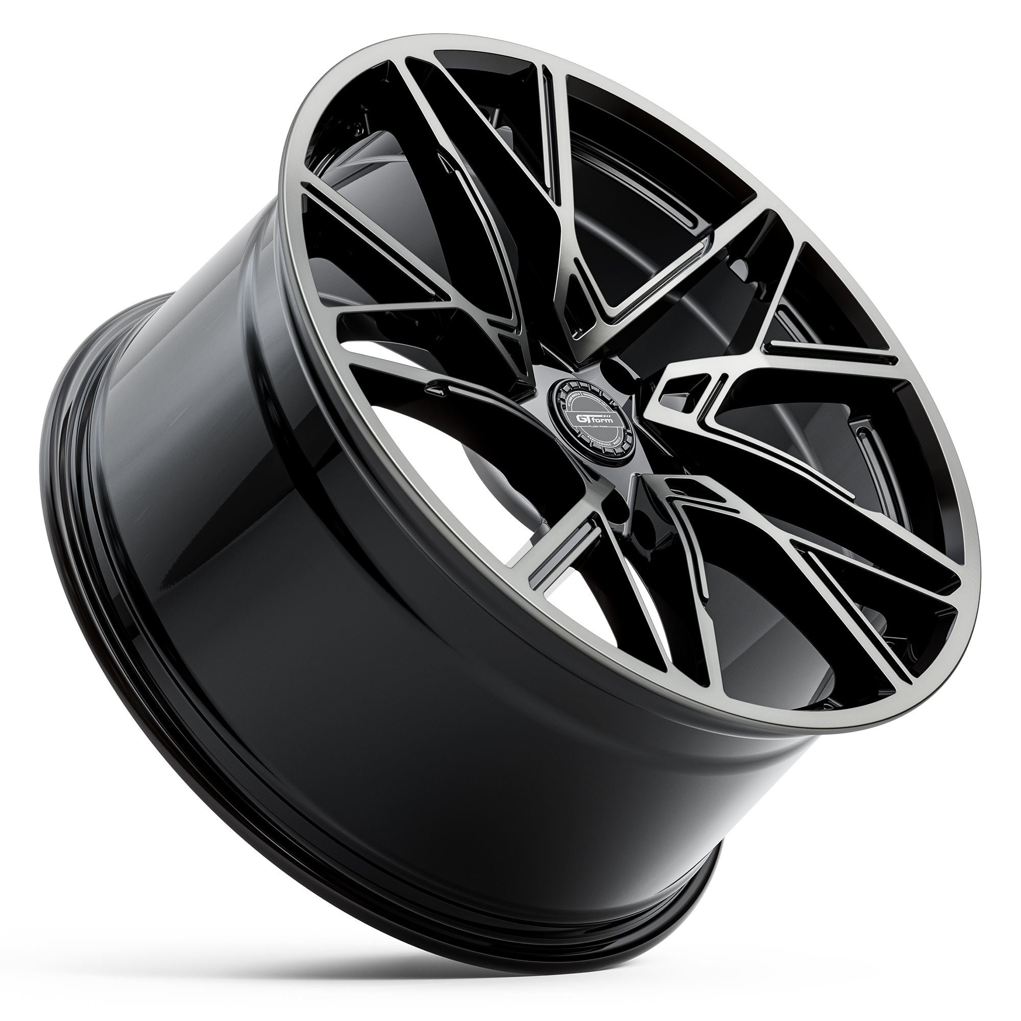 GT FORM INTERFLOW GLOSS BLACK TINTED 20X10 5X108 WHEEL